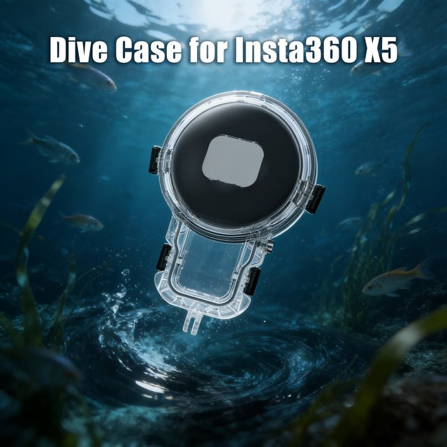 Insta360 X5 Invisible Dive Case Pro wasserdichtes Unterwasser-Gehäuse für Action Cameras in Transparent - Bild 1