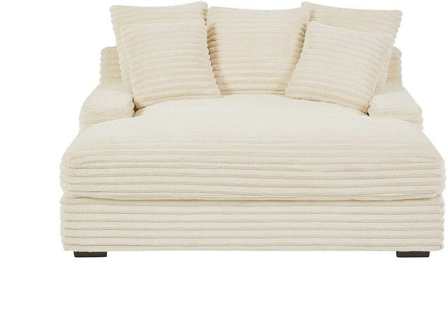 Recamiere Esarto von Pascal Morabito in Beige aus Samt, Breite: 168 cm, Höhe: 54 cm, Tiefe: 76,7 cm - Bild 1