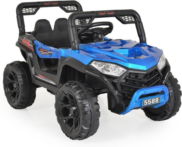 Moni Elektroauto Buggy Fast UTV 5588, blau, mit Fernbedienung, MP3, USB - Bild 1