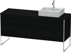 Duravit Waschtischunterschrank XSquare Schwarz B/T/H: 160 x 54,8 x 77,8 cm - Bild 1