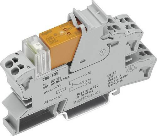 WAGO Relaisbaustein 788-305 in Grau mit 48 V/DC Nennspannung, 16 A Schaltstrom und 1 Wechsler - Bild 1