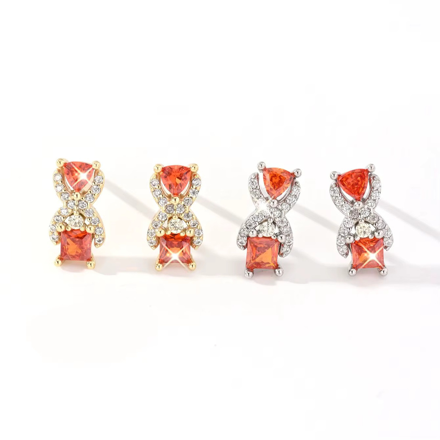 OBEAR Schmuck Sanduhr, 925 Silber, rote Zirkon, Damen - Bild 2