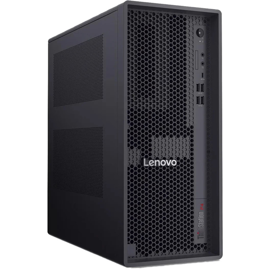 Lenovo ThinkStation P4 Mini Tower PC-System in Schwarz mit AMD Prozessor, 32 GB RAM, 512 GB SSD und Windows - Bild 1
