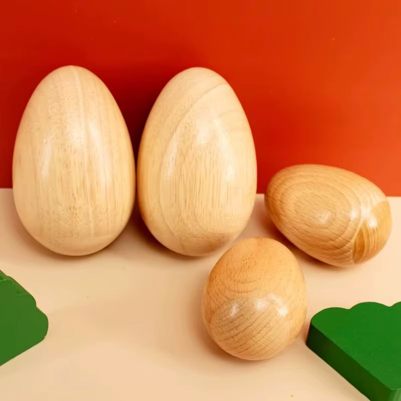 Moge Eierstreuer aus Holz, Maracas, Orff-Musik-Schlaginstrumente-Set - Bild 3