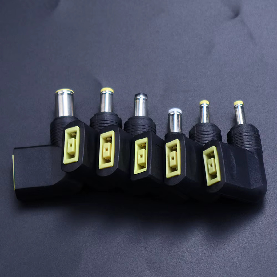 JCD Laptop Netzteil DC Quadrat Stecker Buchse Konverter für Lenovo HP Dell in Schwarz mit 4,0x1,7 mm, 5,5x2,1 mm, 5,5x2,5 mm und 7,9x5,5 mm Steckern - Bild 2