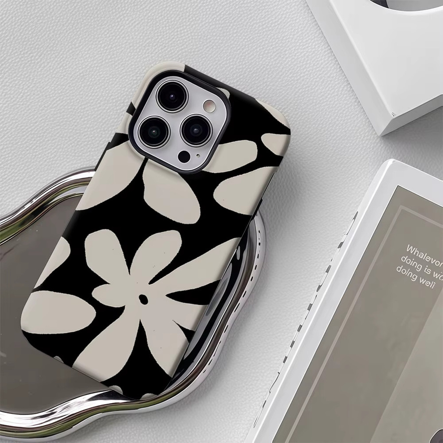 Potdemiel Robuste Magnetische Handyhülle mit grafischem Bloom Design für iPhone 17 16 15 14 13 Pro Max Plus, Mehrfarbig - Bild 5