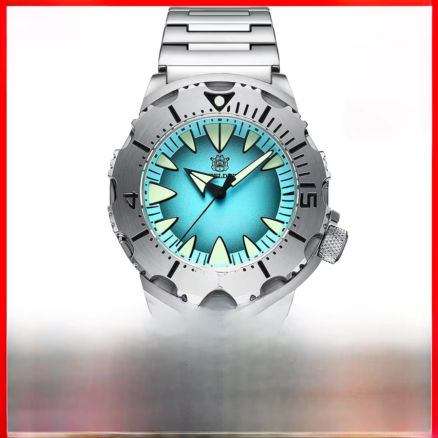 STEELDIVE Armbanduhr, Automatik, Edelstahl, 42,2 mm, Herren, Blau - Bild 1