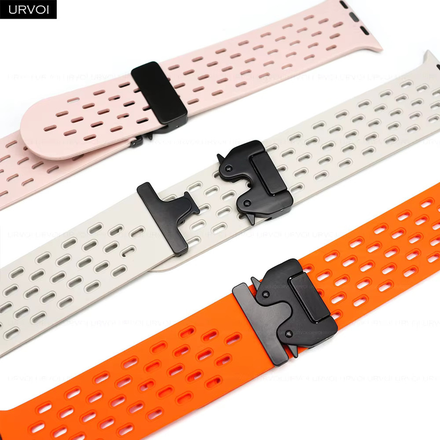 URVOI Uhrenarmband Silikon, Bunt, Unisex - Bild 3