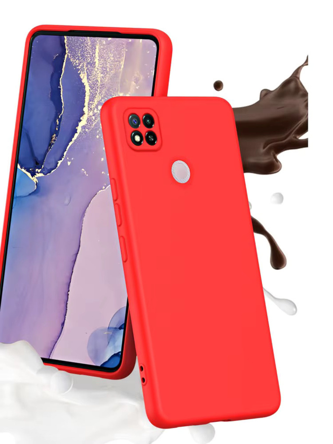 Luxus Silikon Softcover für Xiaomi Redmi 9C NFC, Redmi 10A und Redmi 10C in Lila und Rot - Bild 5