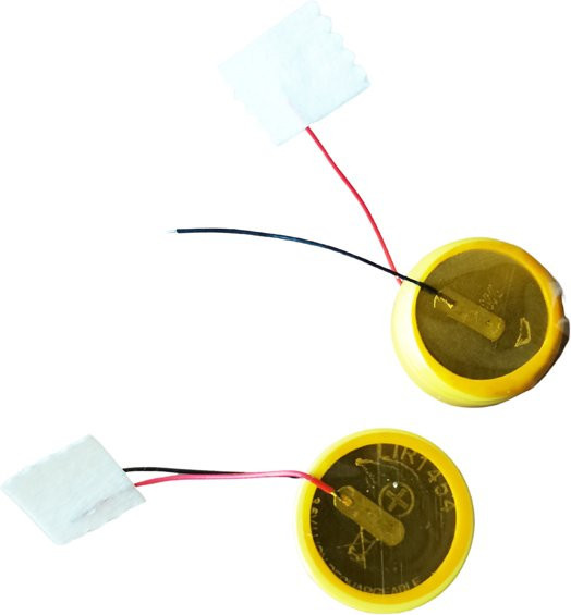 SIRYAKKU LIR1454 Li-Ionen-Lithium-Akku 3,6 V mit 2-Draht für kabellose TWS-Bluetooth-Headsets, Ersatz für CP1454, Gelb - Bild 1