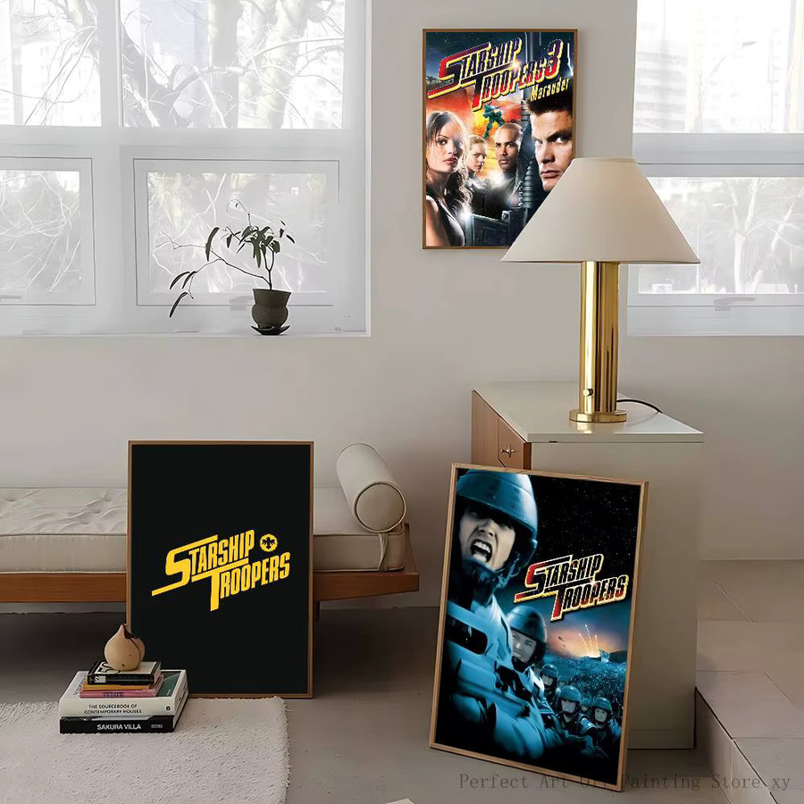 Wasserdichter Wandkunstdruck S-Starship T-Troopers Poster Aufkleber in Mehrfarbig für deine Wohnzimmer und Schlafzimmer Dekoration - Bild 4