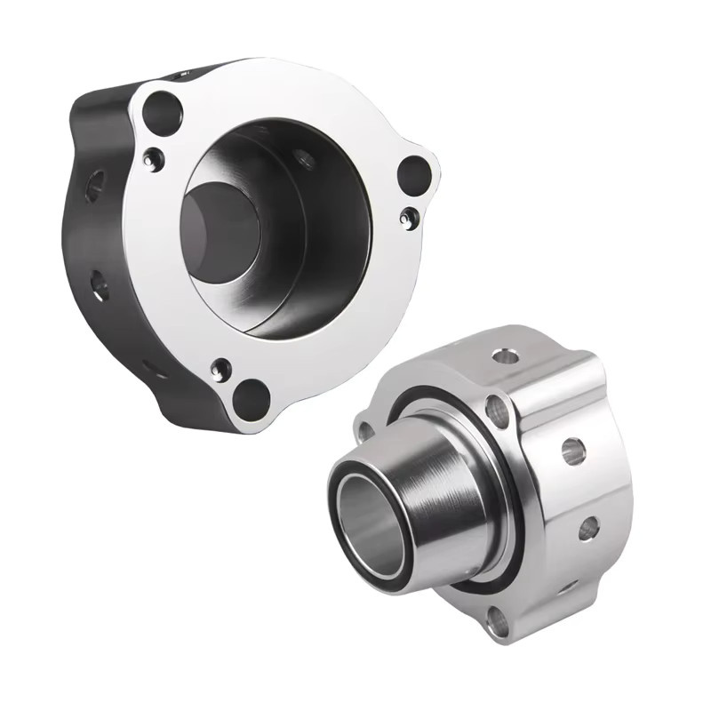 VOLM Blow Off Ventiladapter für Audi S3 A3 A4 A6 A5 S5 TT TTRS 1,4 1,8 2,0 VAG TFSI in Silber - Bild 3