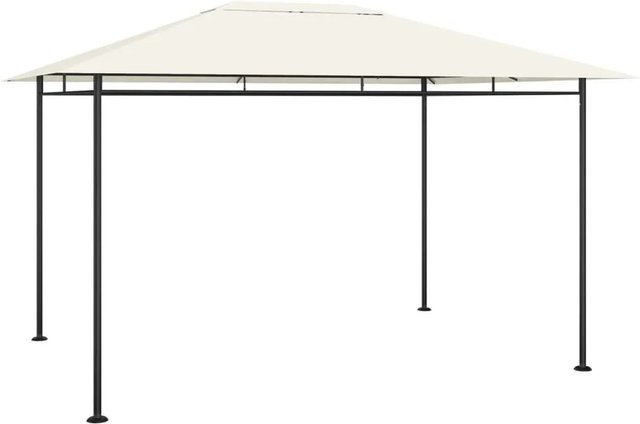 vidaXL Pavillon in Creme mit Stahlgestell und Polyesterbespannung B/T/H: 384 x 281 x 270 cm - Bild 1