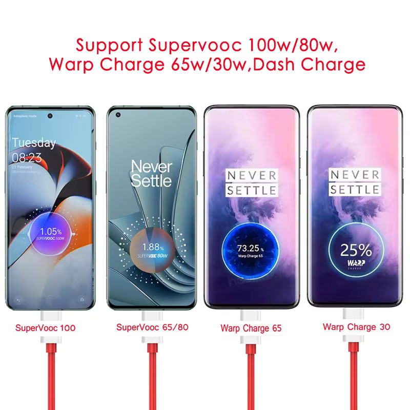 OnePlus 100W SuperVOOC Schnellladegerät mit USB-C Kabel in Weiß - Bild 4