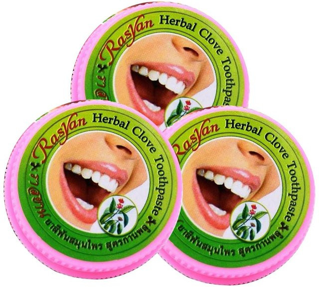 ISME Rasyan Herbal Clove Zahnpasta, 3 x 25 g - Bild 1
