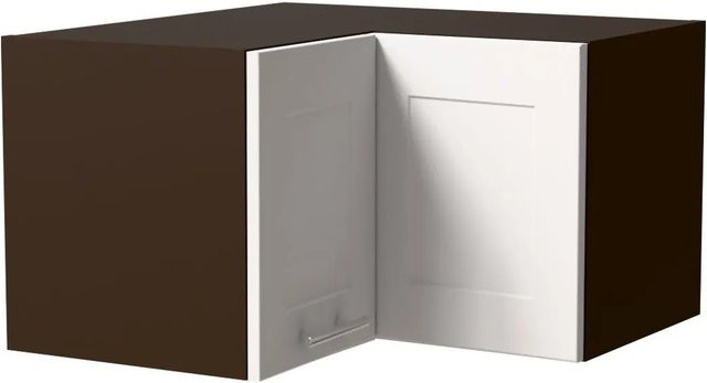 Feldmann-Wohnen Eckhängeschrank Oslo W12/60/36 in Lava und Weiß Matt mit Soft-Close-Türen, B/T/H: 60 x 60 x 36 cm - Bild 1