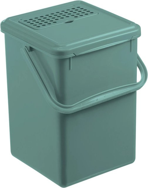 Rotho Bio-Komposteimer mit Aktivkohle-Geruchsfilter, Mistletoe Green, 9 Liter - Bild 1
