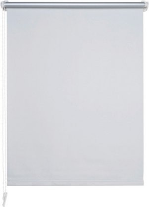 LIEDECO Klemmfix-Rollo verdunkelnd aus Stoff in Weiss, B: 90 cm, H: 150 cm - Bild 1