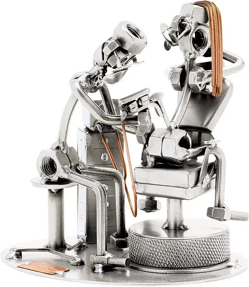 Hinz und Kunst Schraubenpaar Tätowierer aus Metall in Silber - Bild 1
