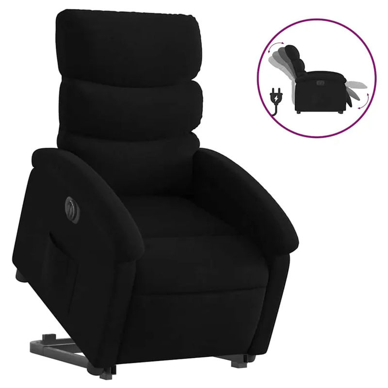 Vidaxl Elektrischer Massagesessel mit Aufstehhilfe in Schwarz - Bild 5