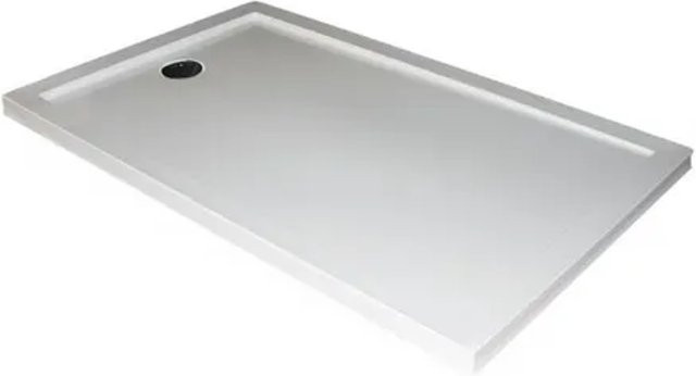 Kreabad Duschwanne Duschtasse in Weiß, B/T: 110 x 70 cm, extra flach mit 6,5 cm Höhe - Bild 1