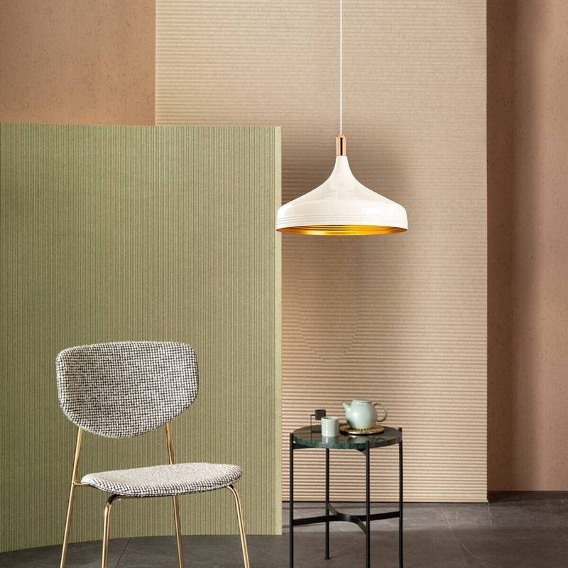 Opviq Pendelleuchte Saglam aus Metall in Kupfer, Gold und Weiß mit E27 Fassung, Höhe: 124 cm, Breite: 36 cm, Tiefe: 36 cm - Bild 2