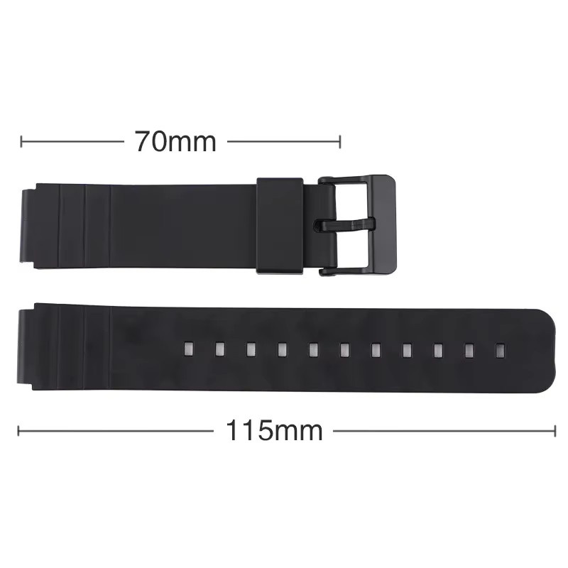Casio Uhrenarmband, Kunststoff, Bunt, Unisex, 16 mm - Bild 5