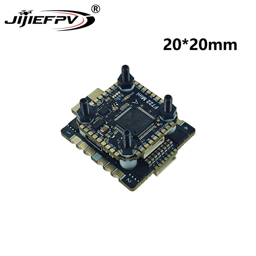 JiJieFPV F7MINI Flying Tower V2 Flight Controller mit 70A Mini ESC in Schwarz, B/T/H: 20 x 20 mm - Bild 2