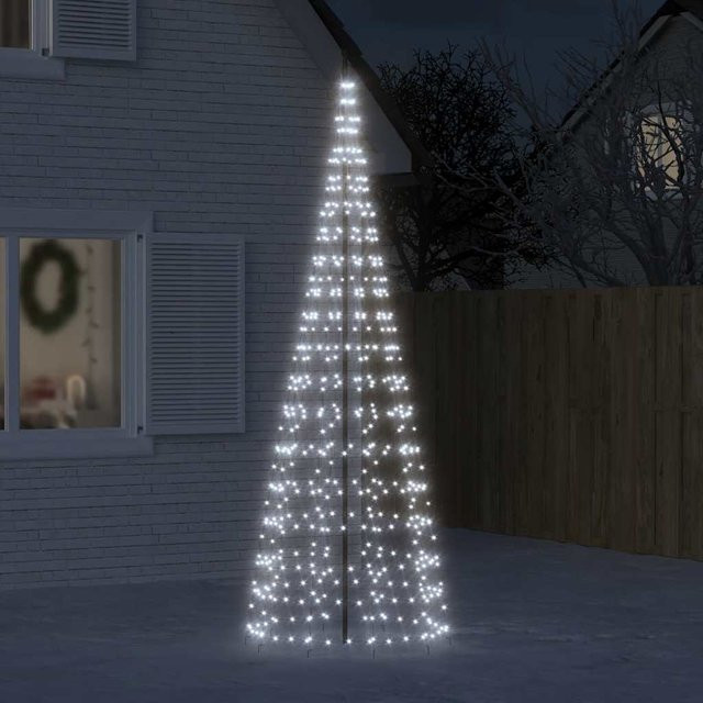 Vidaxl LED Lichterkette für Mast mit 550 kaltweißen LEDs, Länge: 300 cm - Bild 1