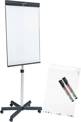 Legamaster Mobiles Flipchart Sketch Pro Whiteboard mit Sternfuß, höhenverstellbar, anthrazit-weiß, B: 68,0 cm, H: 205,0 cm, T: 60,0 cm - Bild 1