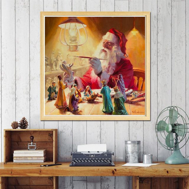 FIYO Diamond Painting Set Portrait Mosaik DIY 5D Kreuzstich aus Kunststoff und Kunstharz, mehrfarbig, B/H: 30 x 30 cm - Bild 1