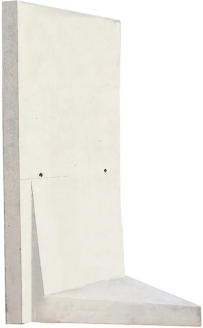 Diephaus L-Stein Ecke bewehrt Grau 90 Grad B/H/T: 205 x 100 x 100 x 8 cm 2-teilig - Bild 1