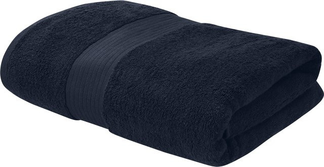 LIVARNO Frottier-Duschtuch aus Baumwolle in Blau, Beige oder Grau, B/H: 70 x 140 cm - Bild 1