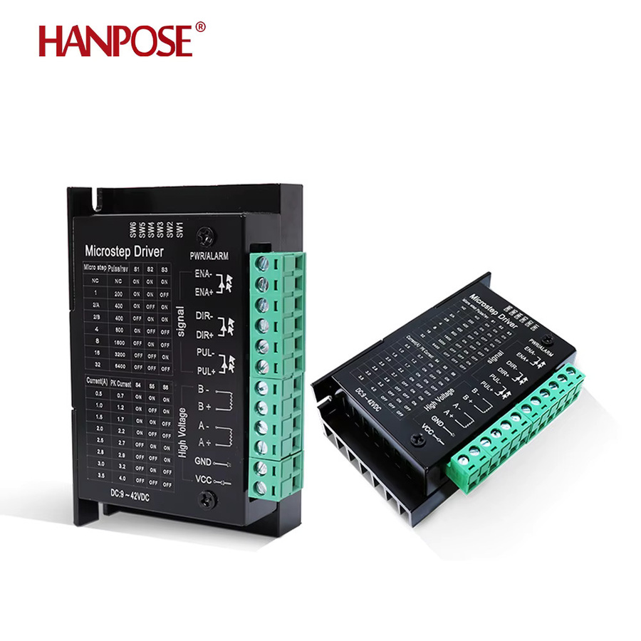 HANPOSE Schrittmotortreiber-Controller TB6600 4A 9-42V DC in Schwarz für Nema17 und Nema23 Schrittmotoren - Bild 3