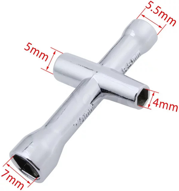 SCLMRC Mutternschlüssel Radwerkzeug, Sechskantschlüssel, Metall, Zubehör - Bild 1