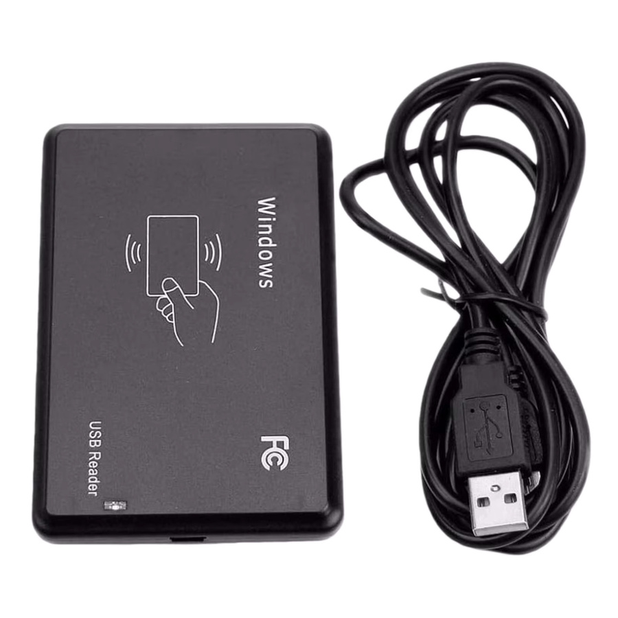 VODOOL Dual-Frequenz RFID-Kartenleser mit USB-C-Anschluss für 13,56 MHz und 125 kHz sowie NFC in Schwarz - Bild 5