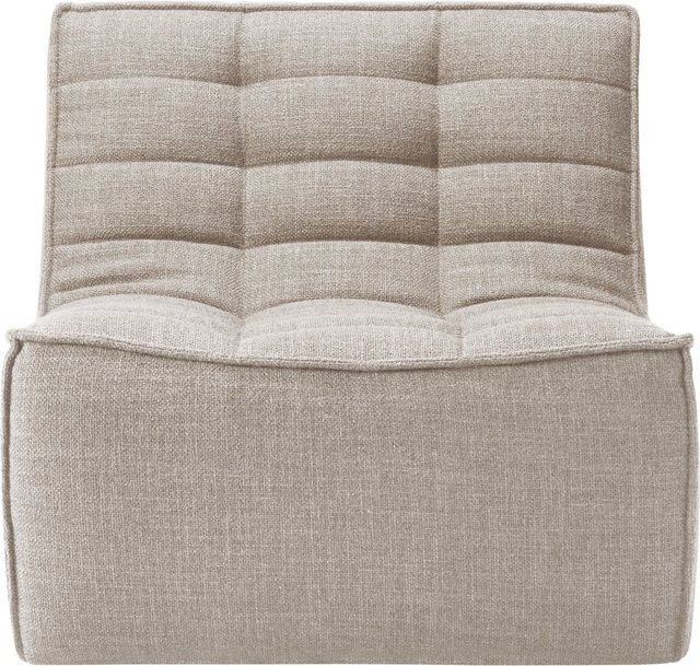 Ethnicraft N701 Modulsofa 1 Seater in Beige mit modernem Design und Stoffbezug - Bild 1