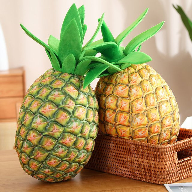 YUZHINUO Ananas Plüschtier, Kissen Puppe, Gelb - Bild 1