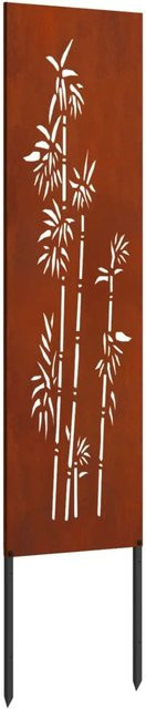 vidaXL Garten Sichtschutz Paravent aus Stahl in Rost-Optik, Farbe: Braun, B/H: 32 x 140 cm - Bild 1