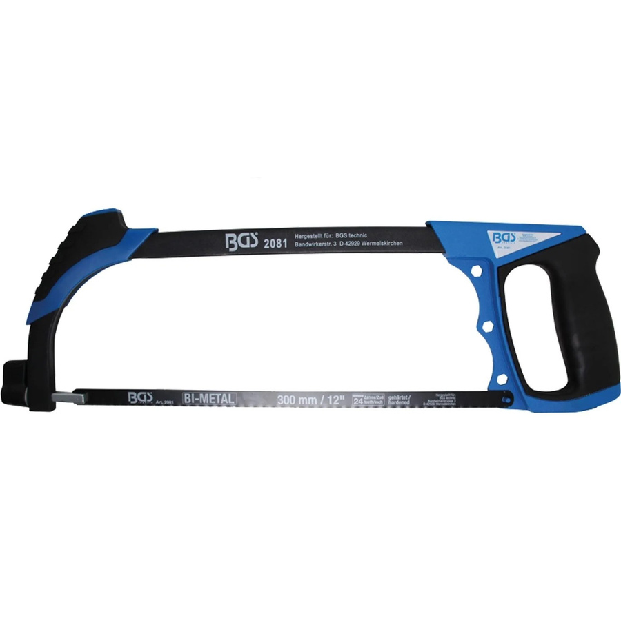 BGS Aluminium-Sägebogen in Blau inklusive HSS-Sägeblatt 300 mm - Bild 2