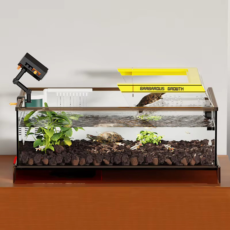 Miflame Transparentes Glas-Aquarium für Schildkröten und Reptilien, B/T/H: 50 x 50 x 50 cm - Bild 2