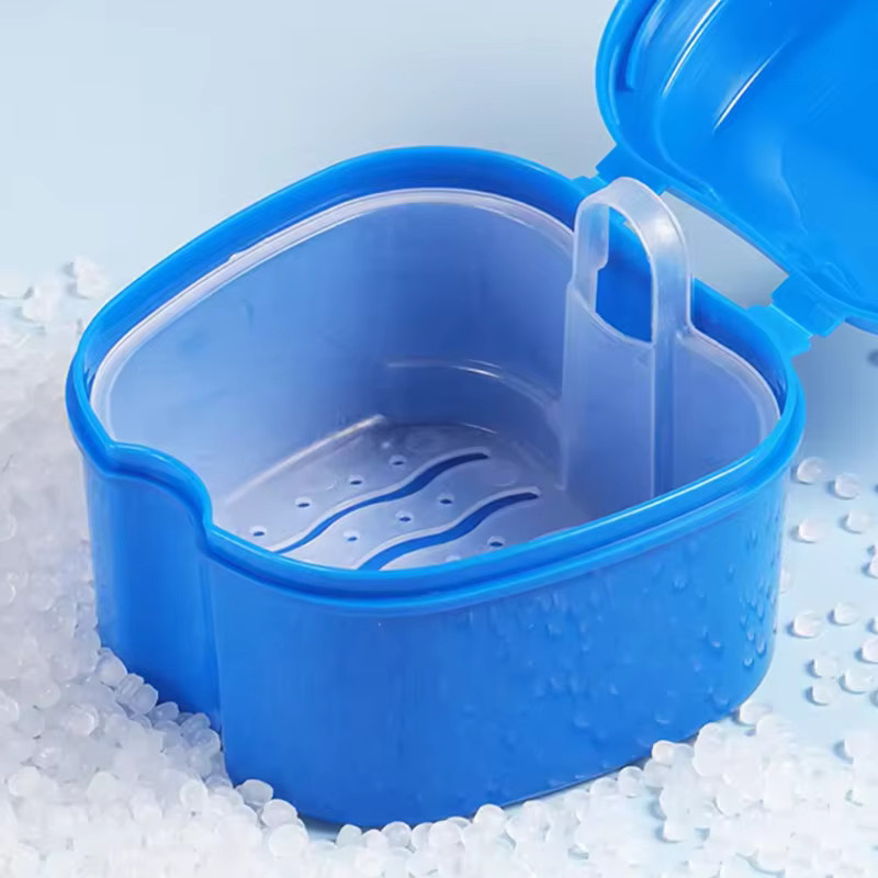 Dentworld Prothesen-Aufbewahrungsbox mit Hänge-Netz, Reinigungsbox - Bild 3