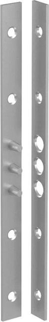 BASI Bändersicherung BS 280 mit 3 Zapfen und Schrauben, Farbe: Silber, Material: verzinkter Stahl, B/H: 280 x 20 mm - Bild 1