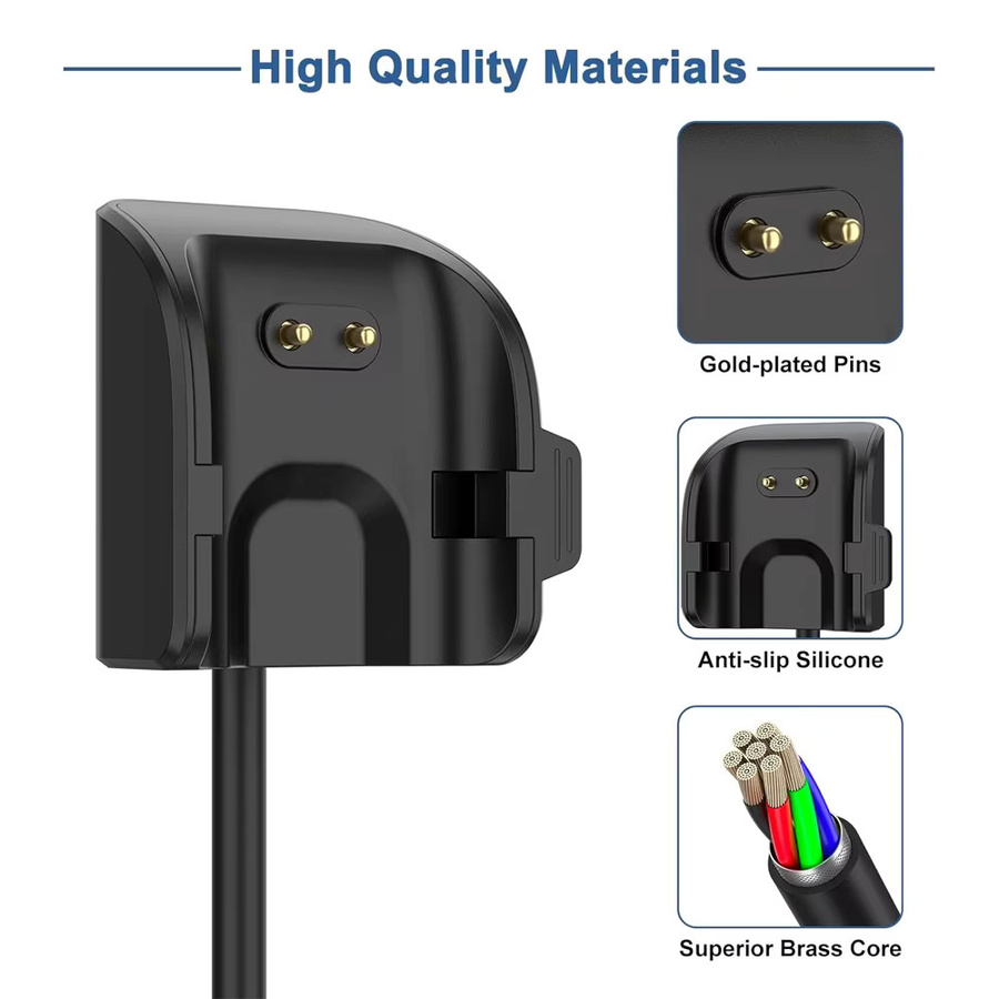 Samsung Ersatz-USB-Ladekabel für Galaxy Fit 2 SM-R220 in Schwarz - Bild 3