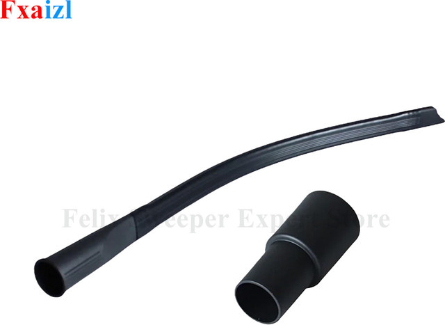 Fxaizl Flexible Lange Flache Fugendüse Schwarz mit 35mm auf 32mm Schlauch Adapter für Staubsauger und Kehrmaschinen - Bild 1