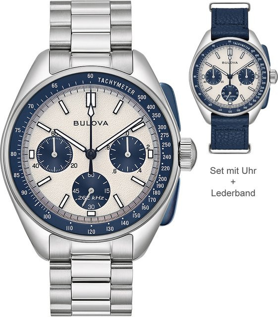 Bulova Chronograph, Quarz, Edelstahl, 44 mm, Herren - Bild 1