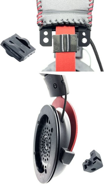 HyperX Ersatz-Kopfhörerschwenker für Cloud II Gaming Headset mit Kopfbügelkissen und Kunststoffschiebern in Schwarz - Bild 1