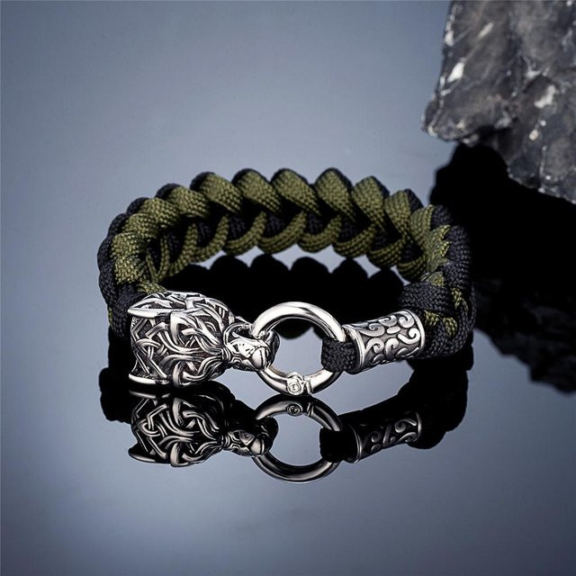 Yiran Jewelry Armband, Edelstahl, Schwarz, Herren, 23cm - Bild 1