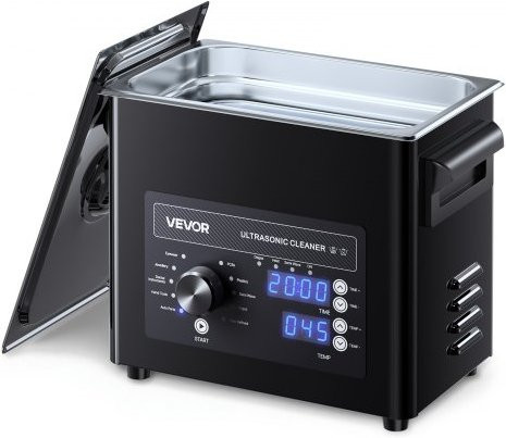 VEVOR Ultraschallreiniger professionelles Reinigungsgerät mit Drehknopfsteuerung, Silber, 3 l - Bild 1