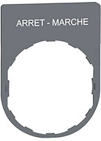 Schneider Electric Schildträger ZBYP2166C0 in Grau, 10 Stück - Bild 1